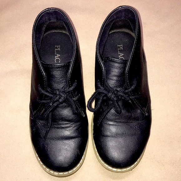 Boys Uniform Lace Up Boots - Black used good condition size 2 - Picture 3 of 8